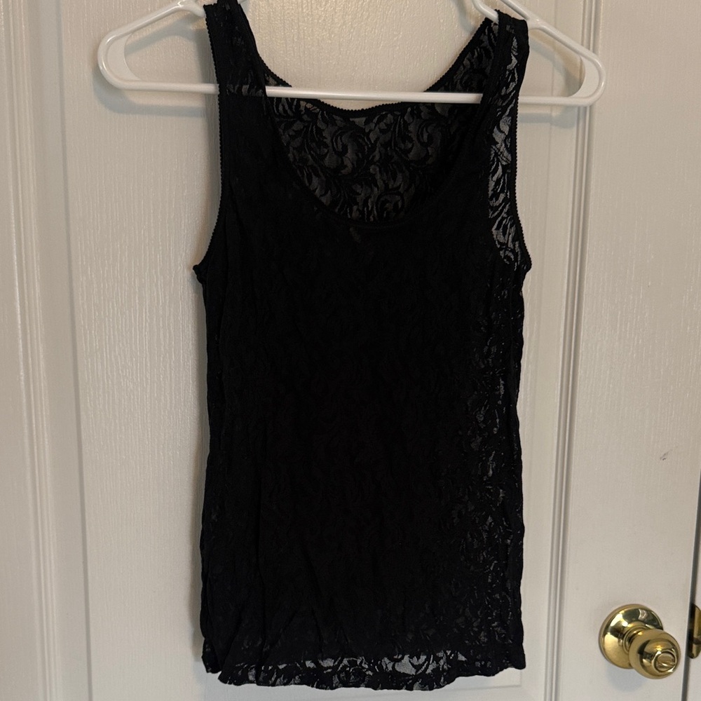 Calvin Klein Black Lace Tank Top